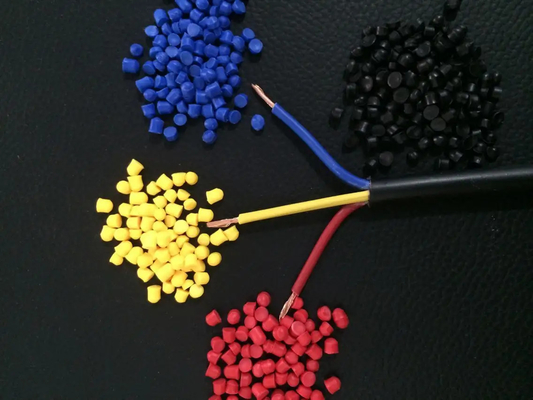 Cable Insulated PVC Compounds Shock Proof 90 Shore , PVC Granules 1.32-1.55g/Cm3