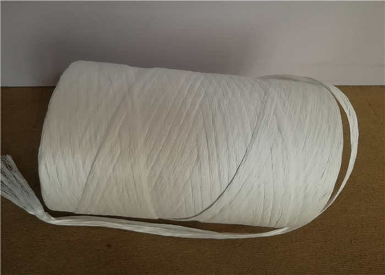 White Color Split Film Cable Filler Yarn 2mm - 30mm Diameter Winding On Tube Packing