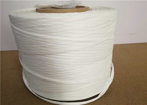 White Color Split Film Cable Filler Yarn 2mm - 30mm Diameter Winding On Tube Packing
